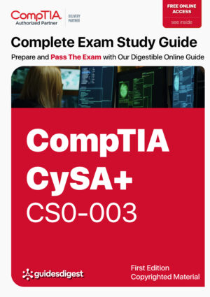 CompTIA CySA+ CS0-003 Study Guides, Practice Exam Questions and PBQs